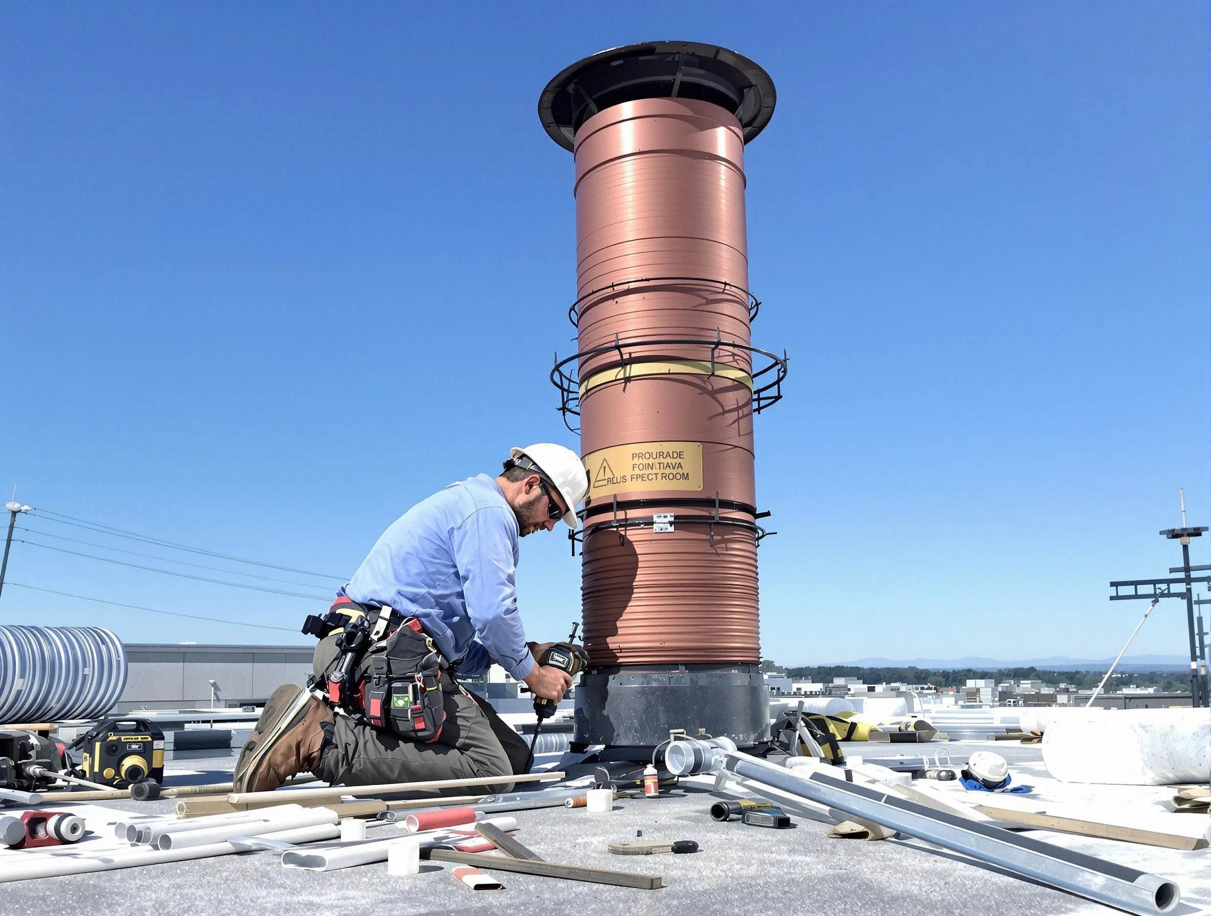 Installed chimney liner by Heber Chimney Sweep in Heber, UT
