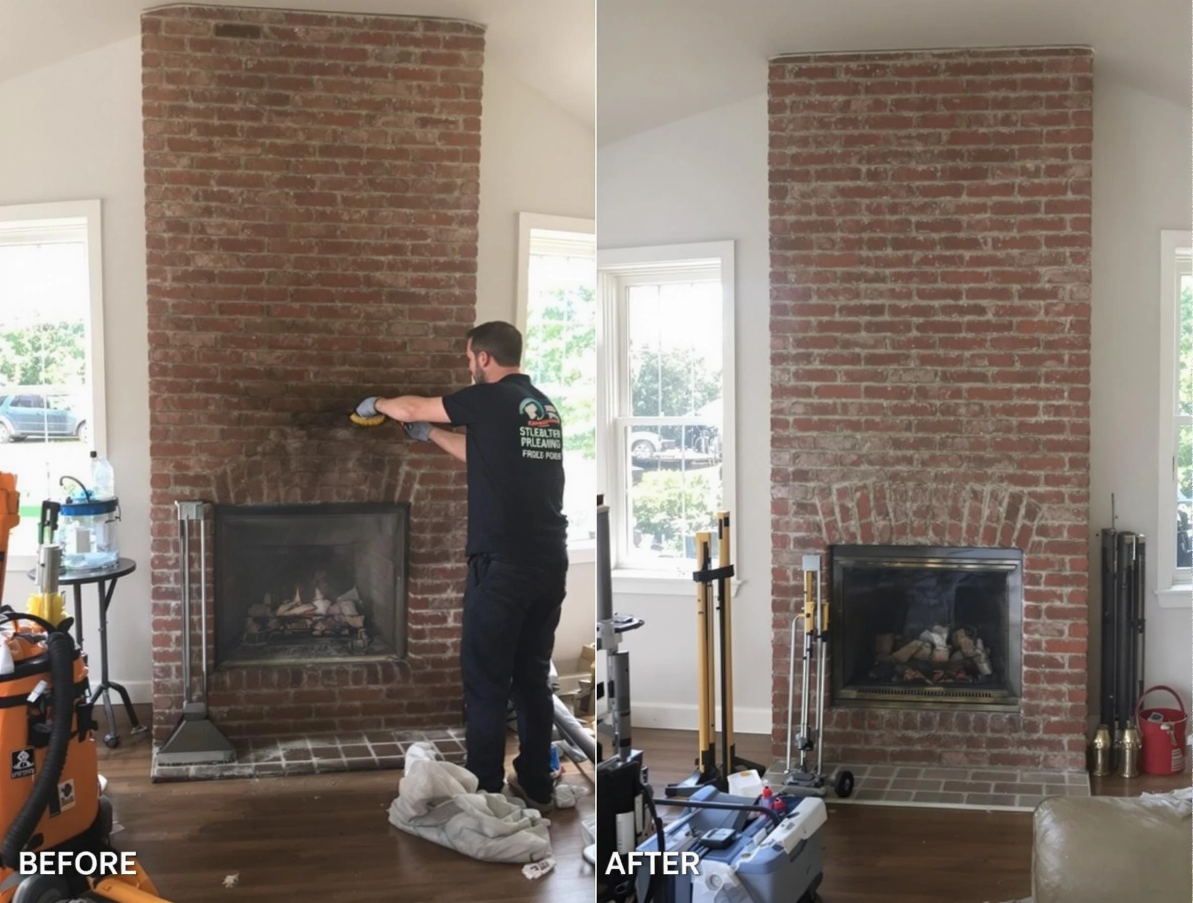 Finished chimney sweeping service by Heber Chimney Sweep in Heber, UT